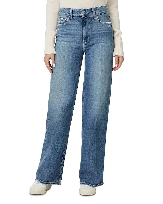 Women's Jodhpurs with Collarless NeckSasha High Rise Wide Leg Jeans In Storybook Distressed