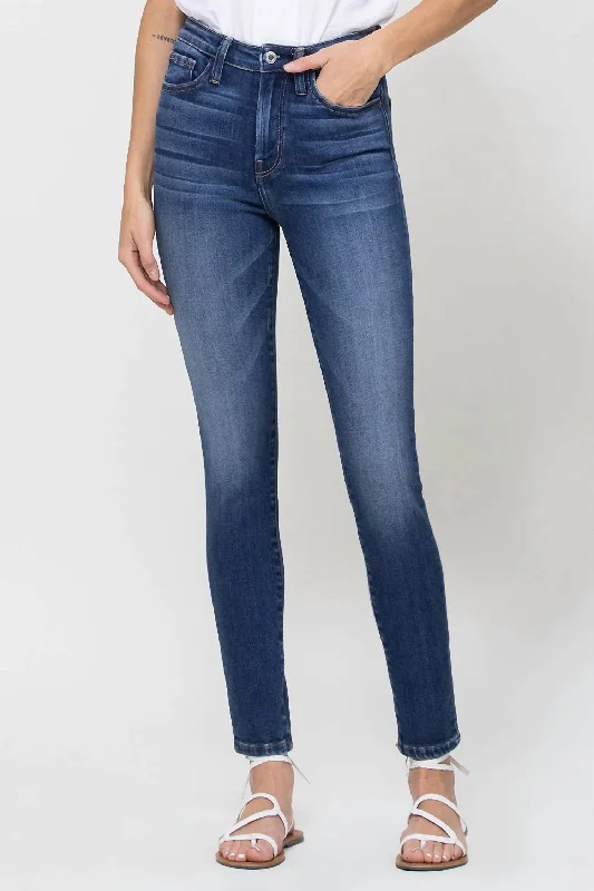 Women's Dress PantsHigh Rise Ankle Skinny Jeans In Blue