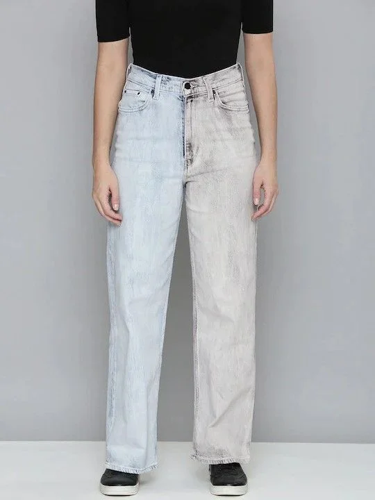 Women's Jodhpurs with Sweetheart NeckLevi's x Deepika Padukone Dual Coloured High Loose Jeans