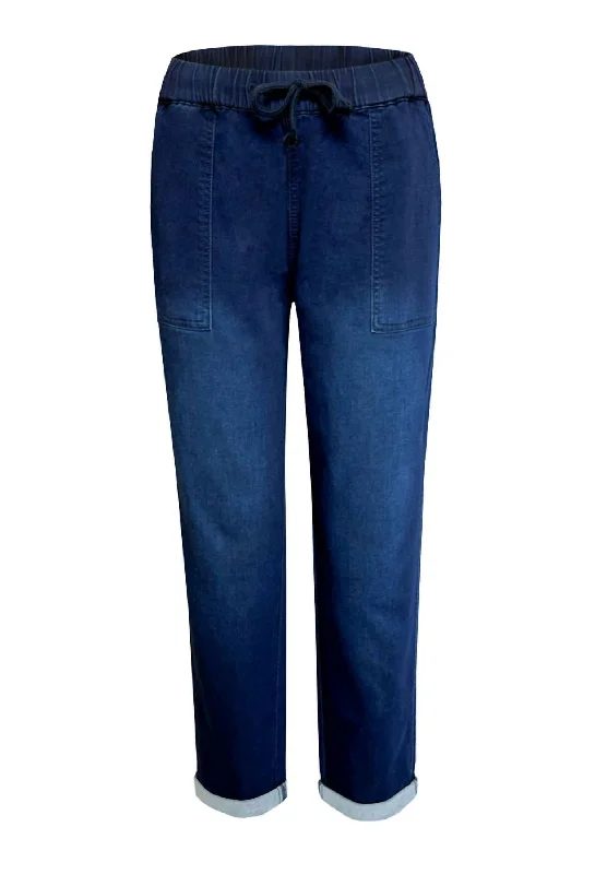 Women's Jodhpurs with Straight LegWomen's Drawstring Waist Jean In Abyss