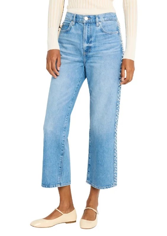 Women's Jodhpurs with Short LengthAtelier Le Jane Crop Jean In Daylight Pearl