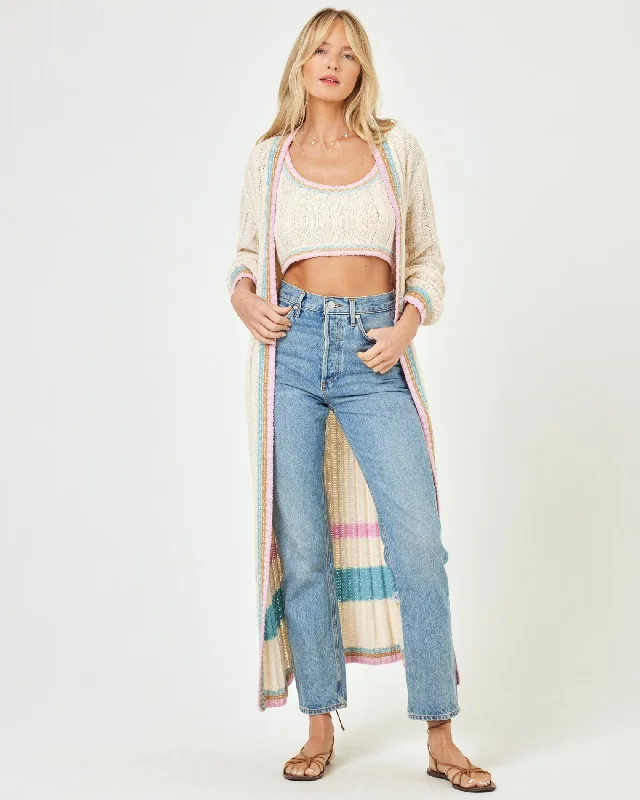 Women's Pleated SweatersIvy Cardigan - Tapioca