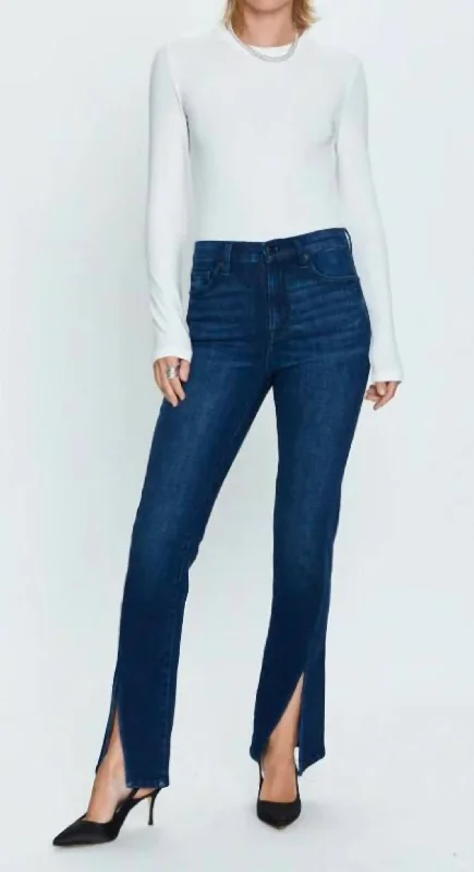 Women's Jodhpurs with Wide LegTeagan High Rise Vented Cigarette Jeans In Urban Spree