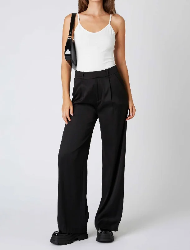 Women's Jodhpurs with ElasticHigh Waisted Trouser Pant In Black