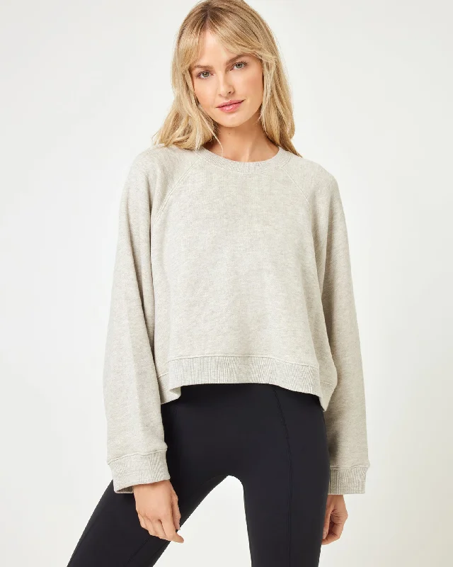 Women's Croatian Wool SweatersVincent Pullover - Heather Grey