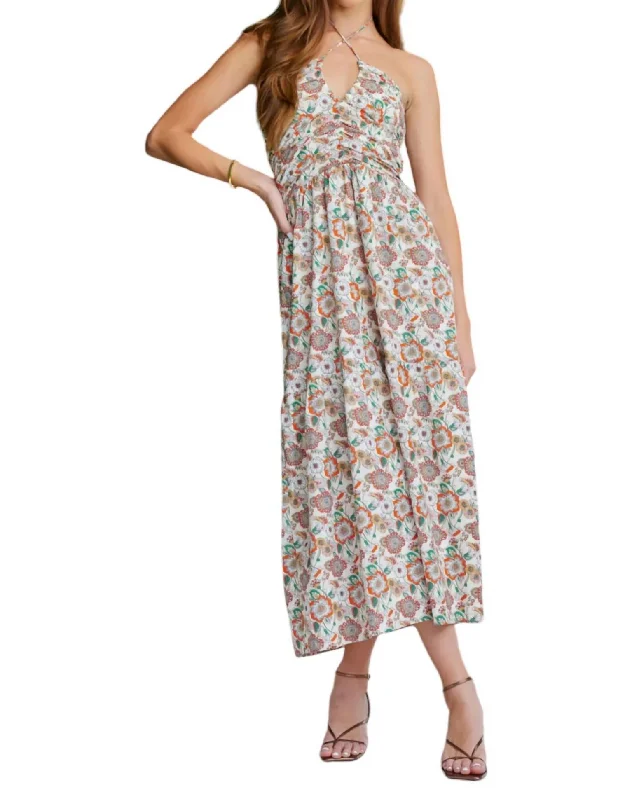 Women's Wrap DressesAeries Halter Dress In Aruba Print