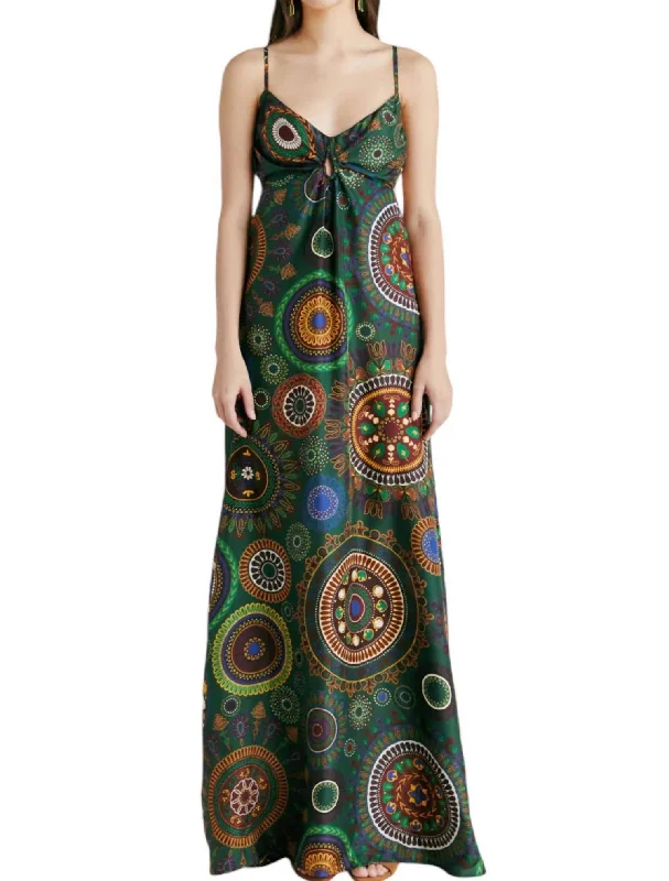 Women's Collarless DressesJolie Dress In Verdone Multicolor