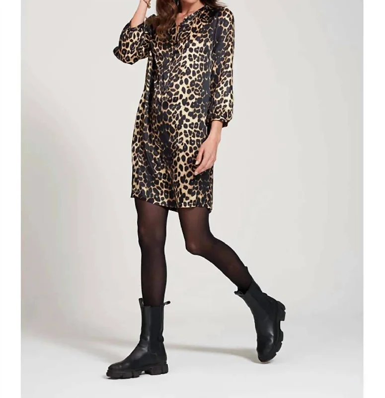 Women's Asymmetrical DressesLisboa Dress In Leopard Print