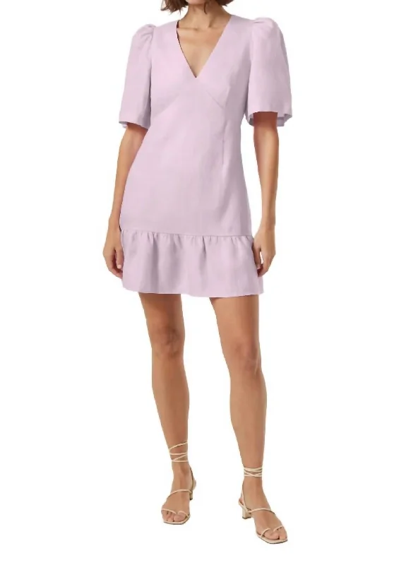 Women's Sweetheart Collar DressesMarianna Dress In Sunbleached Pink