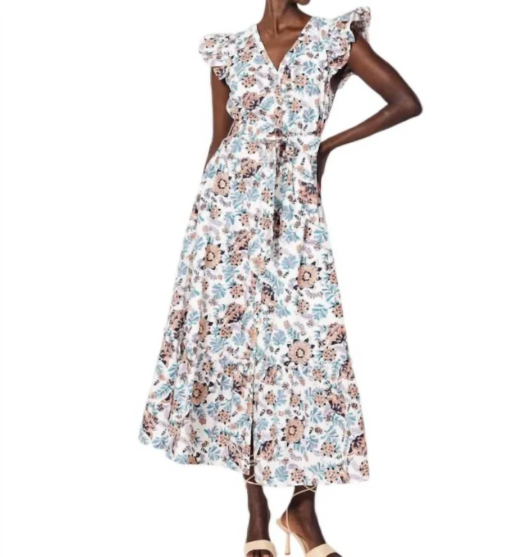 Women's Flared DressesNoricel Ankle Dress In Miramonte Print