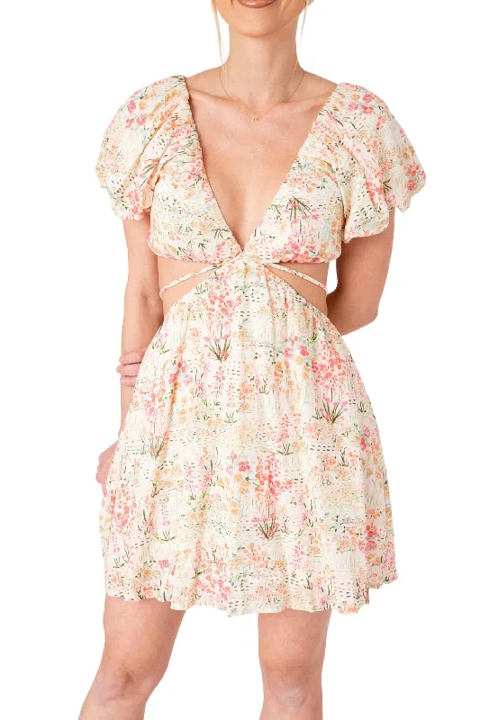 Women's V-Back DressesPassport Dress In Flirty Floral