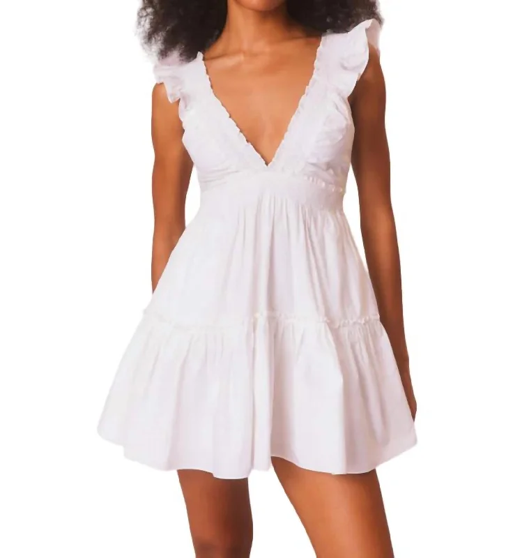 Women's Short-Sleeve DressesPoplar Dress In White