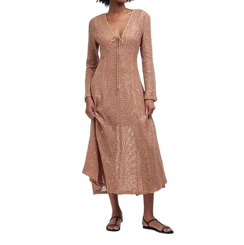 Women's Boat-Back DressesSarai Dress In Pecan