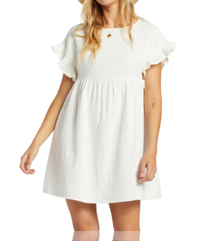 Women's Shift DressesSo Breezy Dress In Salt Crystal