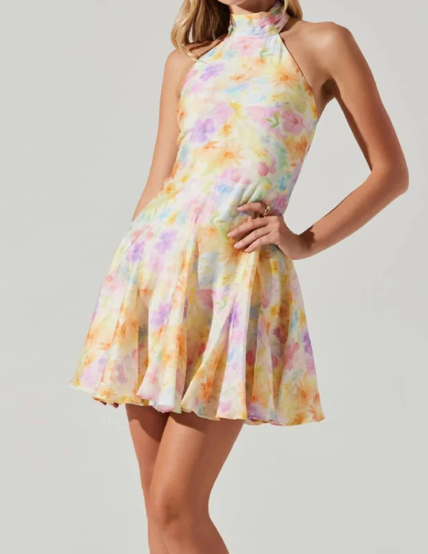 Women's Mini DressesSommar Dress In Yellow Multi