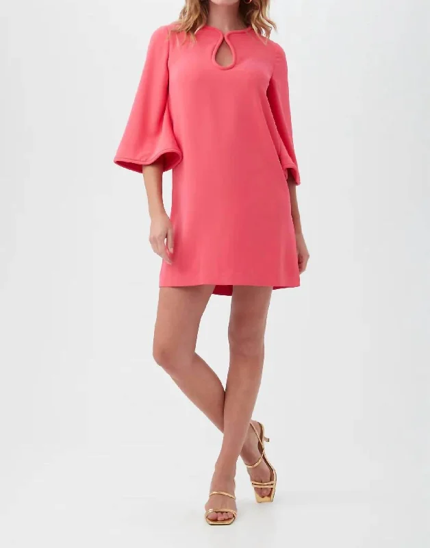 Women's High Collar DressesStasia Dress In Rum Punch