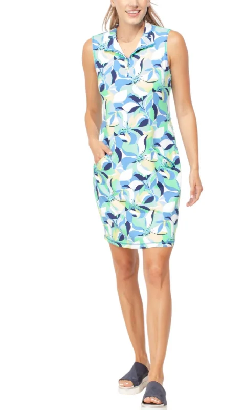 Women's Cap-Sleeve DressesUpf Island Dress In Marina Floral