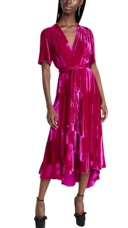 Women's Shirt Collar DressesWagner Dress In Magenta