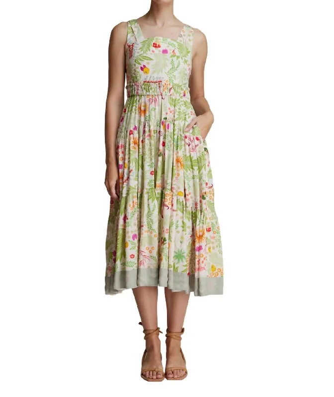 Women's Rounded-Neck DressesYuki Dress In Floral Print