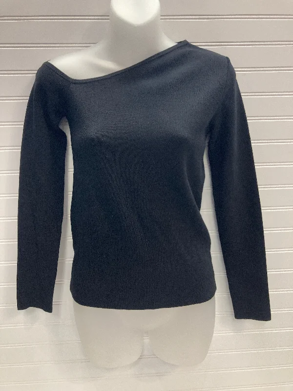 Women's V-Neck BlouseTop Long Sleeve By 525 In Black, Size: S