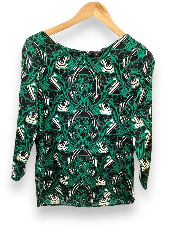 Women's Blouse with SequinsTop Long Sleeve By J. Crew In Green, Size: S