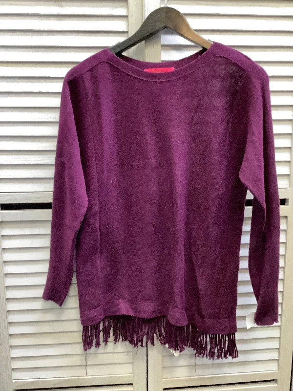 Women's Blouse with High CollarTop Long Sleeve By Lilly Pulitzer In Purple, Size: Xs